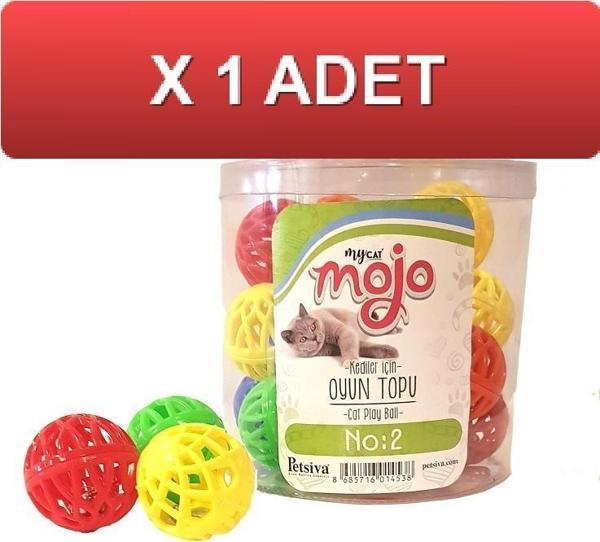 Mojo kediler için zilli oyun topu No:2 TEK TOP - Image 1