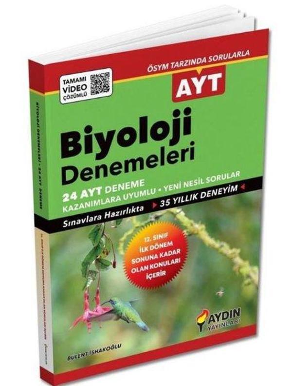 AYT Biyoloji 24 Deneme - Aydın Yayınları-Eğitim - Image 1