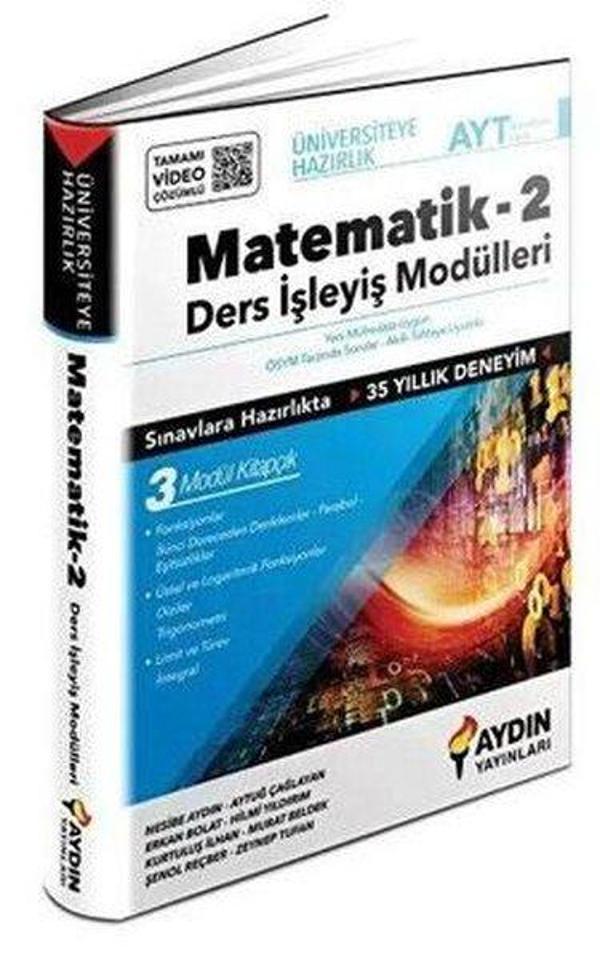 AYT Matematik Ders İşleyiş Modülleri 2. Kitap - Aydın Yayınları-Eğitim - Image 1