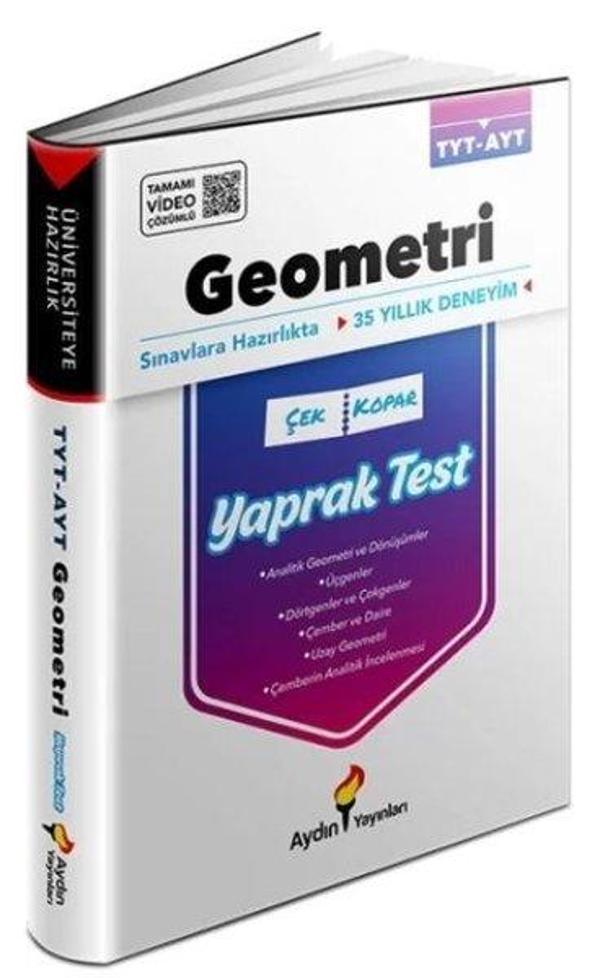 TYT  AYT Geometri Yaprak Testler - Aydın Yayınları-Eğitim - Image 1