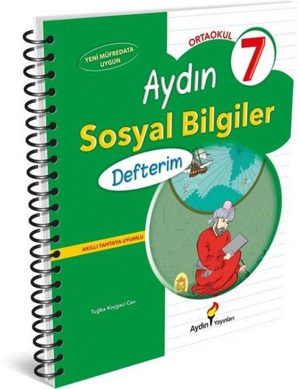 7.Sınıf Sosyal Bilgiler Defterim - Aydın Yayınları-Eğitim - Image 1