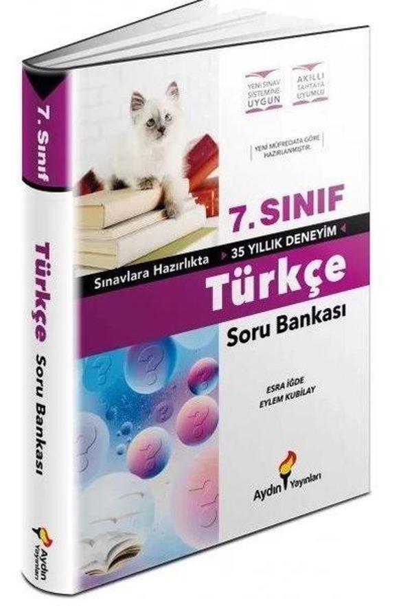 7. Sınıf Türkçe Soru Bankası - Aydın Yayınları-Eğitim - Image 1
