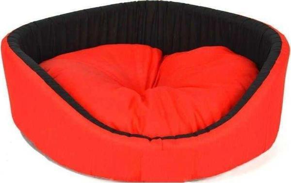 Petpretty Kedi Köpek Oval Simit Yatak Kırmızı 46 cm - Image 1