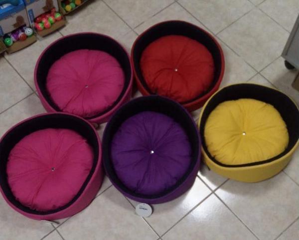 Petpretty Kedi Köpek Oval Simit Yatak Mor 46 cm - Image 1