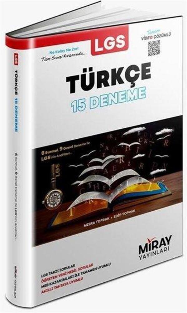 8. Sınıf Türkçe 15 Deneme - Miray Yayınları - Image 1