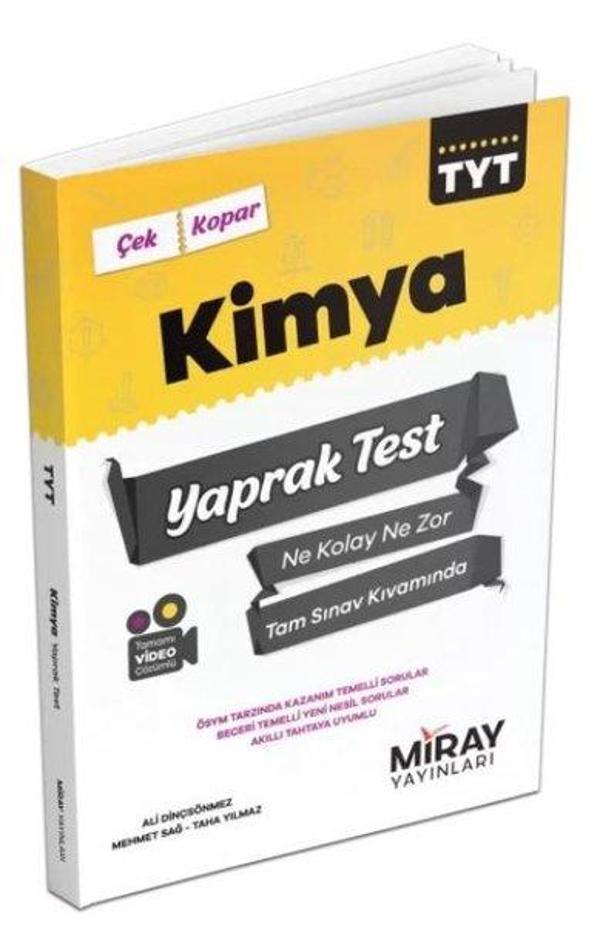 TYT Kimya Yaprak Testler - Miray Yayınları - Image 1