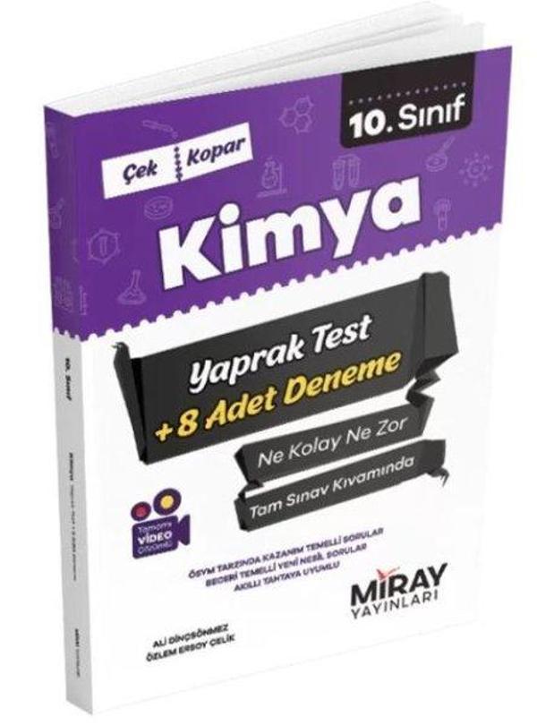 10. Sınıf Kimya Yaprak Testler - Miray Yayınları - Image 1