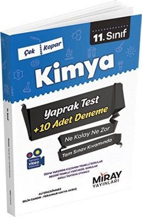 11. Sınıf Kimya Yaprak Testler - Miray Yayınları - Image 1