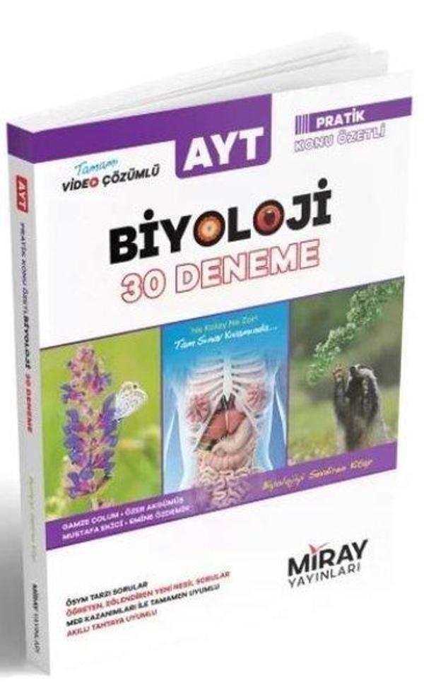 AYT Biyoloji 30 Deneme - Miray Yayınları - Image 1