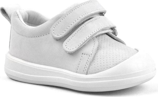 Rakerplus Sonic Hakiki Deri Beyaz Cırtlı Anatomik Bebek Spor Ayakkabı Sneaker - Image 1