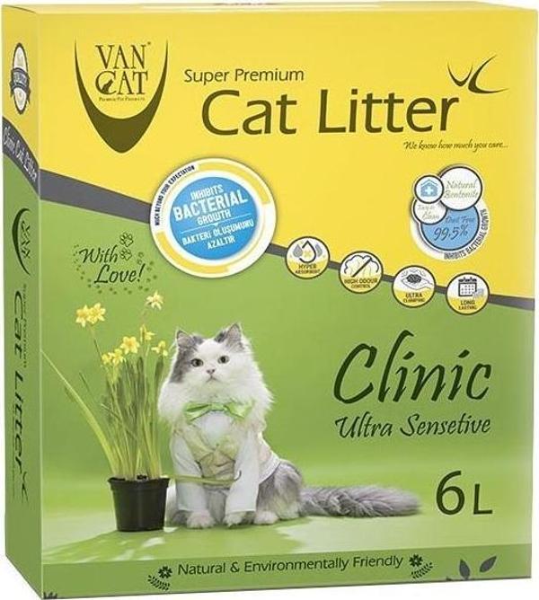 VanCat Clinic Bentonit Kedi Kumu 6 lt - Image 1