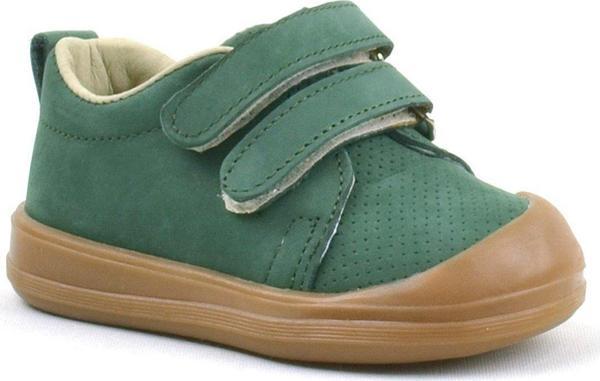 Rakerplus Sonic Hakiki Deri Yeşil Cırtlı Anatomik Bebek Spor Ayakkabı Sneaker - Image 1
