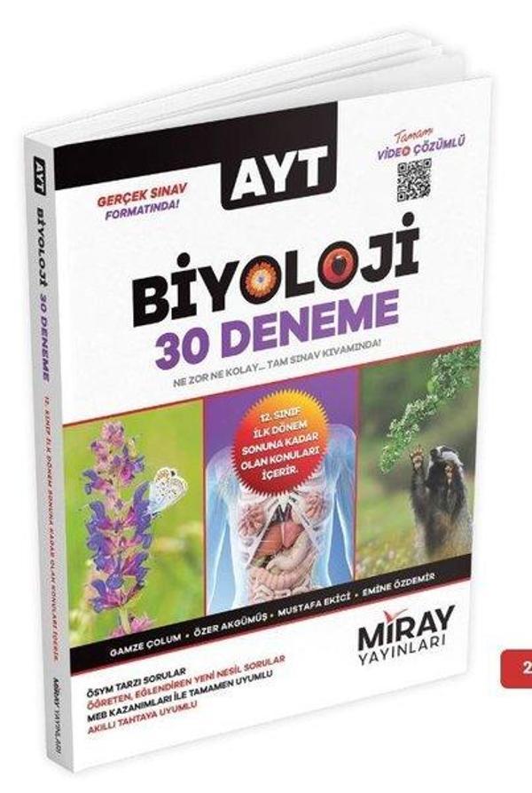 AYT Biyoloji 30 Deneme - Miray Yayınları - Image 1