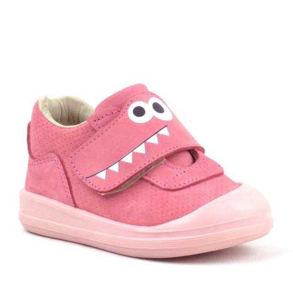 Rakerplus Dino Hakiki Deri Pembe Yüksek Bilekli Bebek Ayakkabı - Image 1