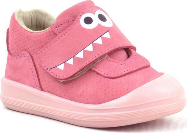 Rakerplus Dino Hakiki Deri Pembe Yüksek Bilekli Bebek Ayakkabı - Image 1