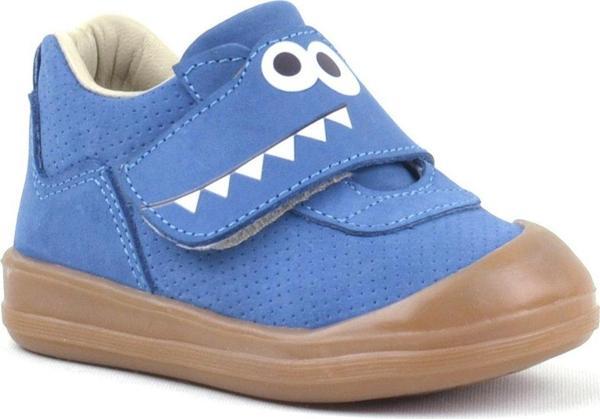 Rakerplus Dino Hakiki Deri Lacivert Yüksek Bilekli Bebek Ayakkabı - Image 1