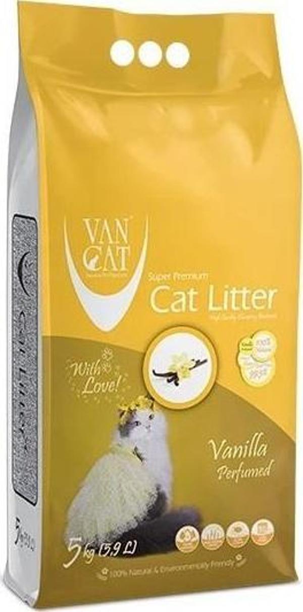 VanCat Vanilya Kokulu Kedi Kumu İnce Taneli 5 Kg - Image 1