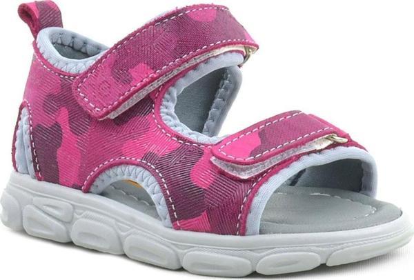 Rakerplus Wisps Hakiki Deri Pembe Kamuflaj Bebek Sandalet - Image 1
