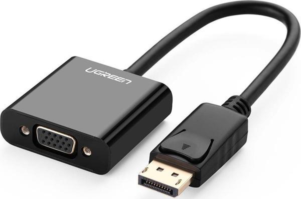 Ugreen DisplayPort Erkek to VGA Dişi Görüntü Dönüştürücü Siyah - Image 1