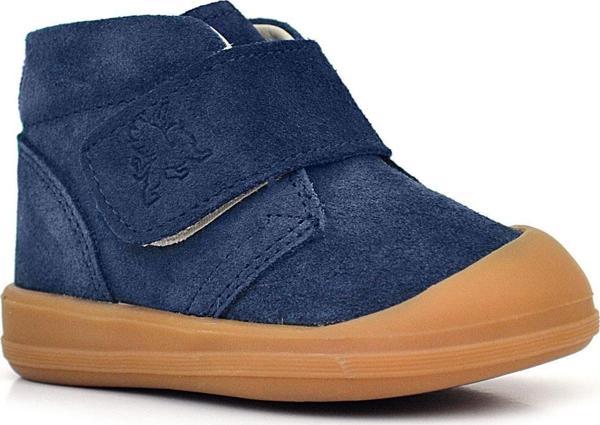 Rakerplus Yoohoo Hakiki Deri Koyu Lacivert Cırtlı Unisex Bebek Bot - Image 1