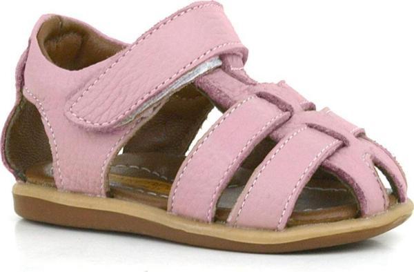 Rakerplus Hakiki Deri Pembe Yumuşak Bebek Sandalet Ayakkabı - Image 1