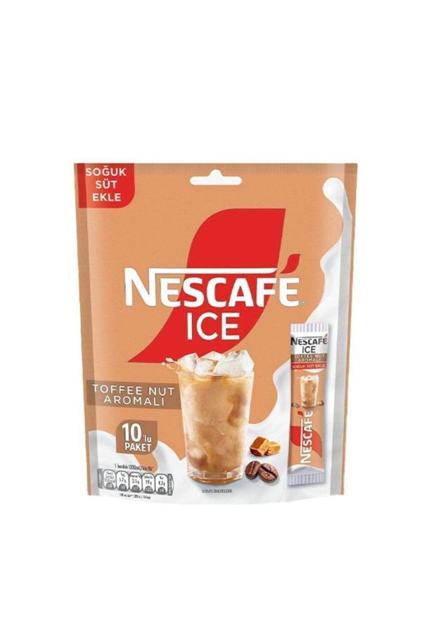 NESCAFE ICE Toffee Nut Aromalı Çözünebilir Kahve 10,5g 10'lu Paket - Image 1