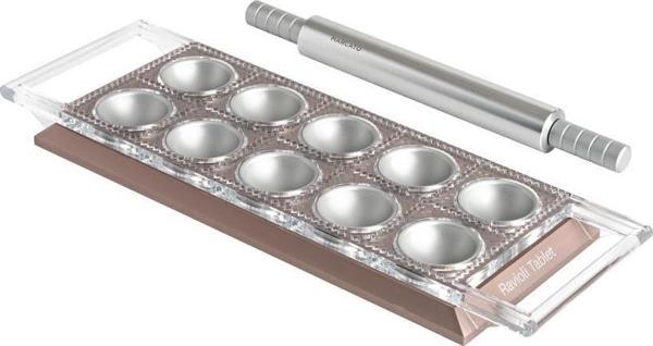 Marcato Design Ravioli Tablet Çıkarılabilir 10 Hazneli Ravioli Kalıbı Pastel Pembe Renk - Image 1