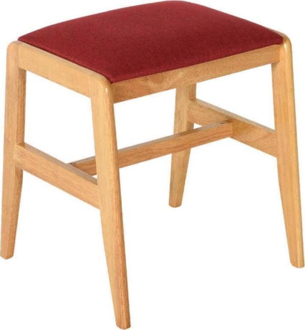 Adore Mobilya Adore Fit Çok Amaçlı Minderli Ahşap Tabure Mst-010-mk-1 Kırmızı - Image 1