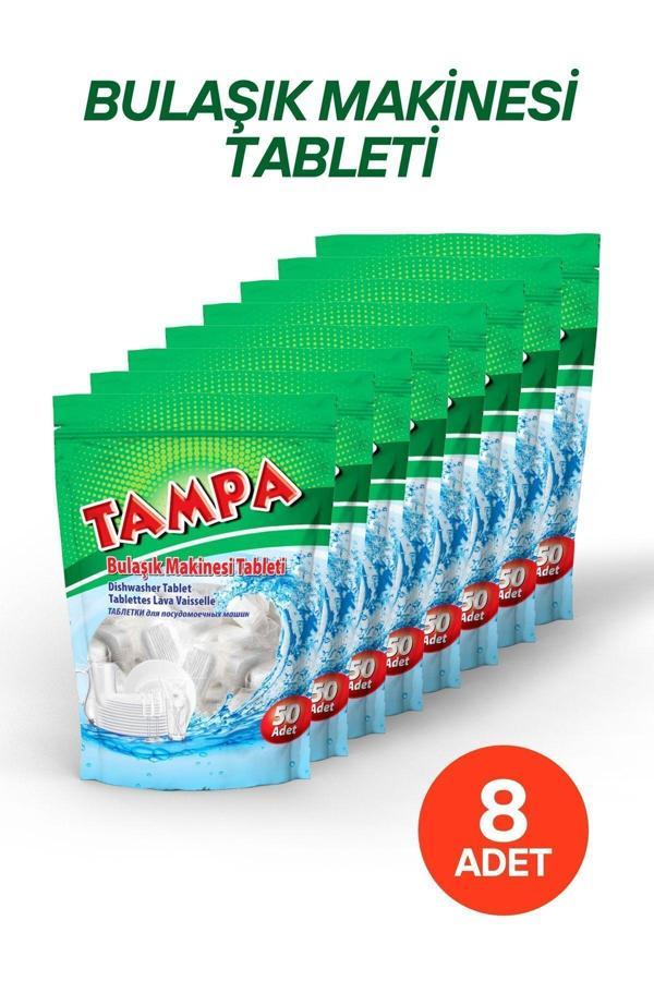 Hanles 8 Adet Tampa Bulaşık Makinesi Tableti Hepsi Bir Arada 400 Yıkama - Image 1