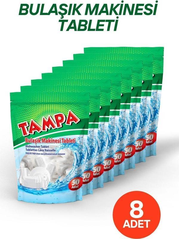 Hanles 8 Adet Tampa Bulaşık Makinesi Tableti Hepsi Bir Arada 400 Yıkama - Image 1