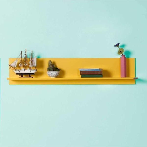 Adore Mobilya Dekoratif Duvar Rafı - Sarı 120x25x20 Cm (gxyxd) - Image 1