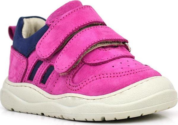 Rakerplus Schaggy Hakiki Deri Fuşya Mavi Bebek Spor Ayakkabı - Image 1
