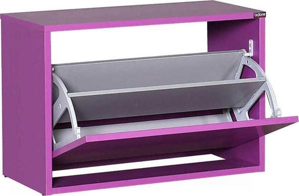 Adore Mobilya New Step Oturaklı Ayakkabılık - Mor - Image 1