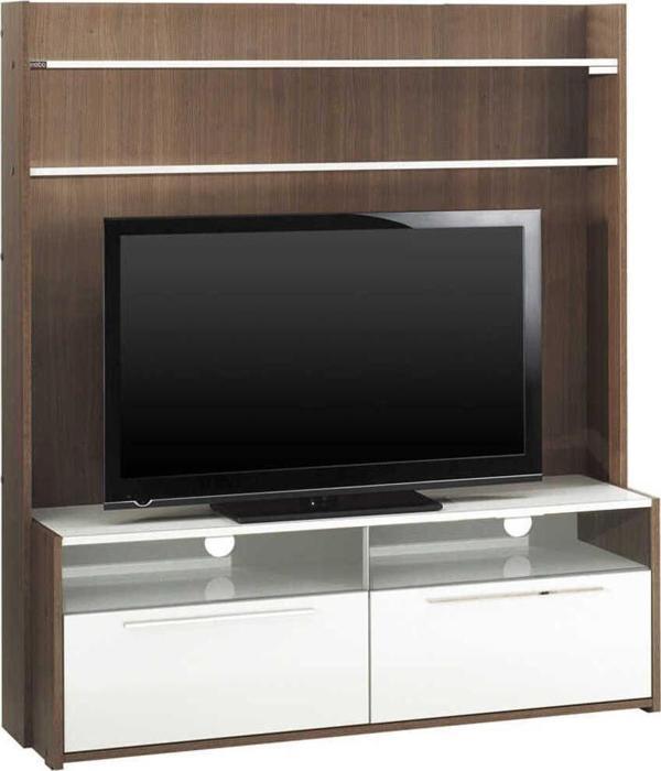 Adore Mobilya Flat Line Due Extra Tv Ünitesi Noce/lake Beyaz - Image 1