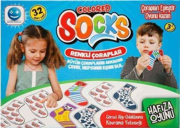 Renkli  Çoraplar Hafıza Oyunu Smile Games - Image 1