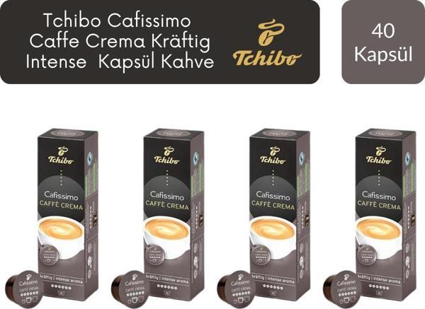 Tchibo Cafissimo Caffe Crema Kraftig Intense Aroma Kapsül Kahve x 4 Adet - Image 1