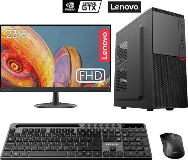 Turbox Tx5893 i5 12400F 16GB DDR4 256GB SSD 4GB GTX750 Ti 23.8 Lenovo Mon. Kurumsal Ofis Hazır Sistem - Image 1