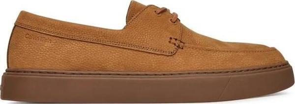 Calvin Klein Erkek Hibrit Bağcıklı Tekne Kahverengi Loafer HM0HM01892-GCX - Image 1