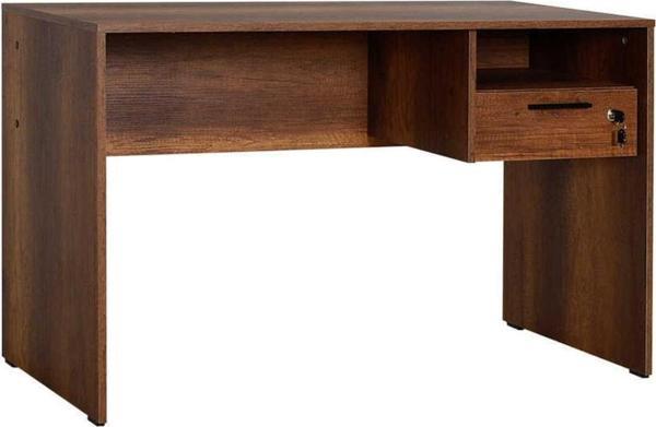 Adore Mobilya Concept Kilitli Çekmeceli Çalışma Masası-koyu Ceviz (oslo Ceviz) 120x75x60 Cm (gxyxd) - Image 1