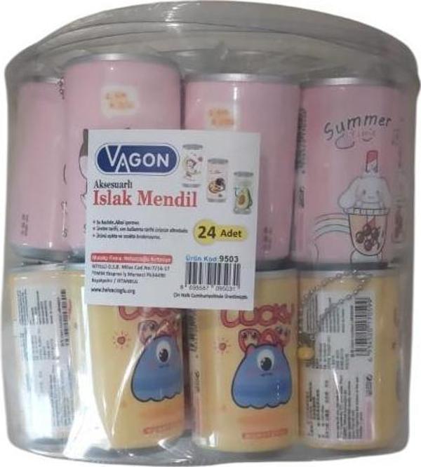 Helvacıoğlu Islak Mendil Yuvarlak Kutu 24 Lü 9503 - Image 1