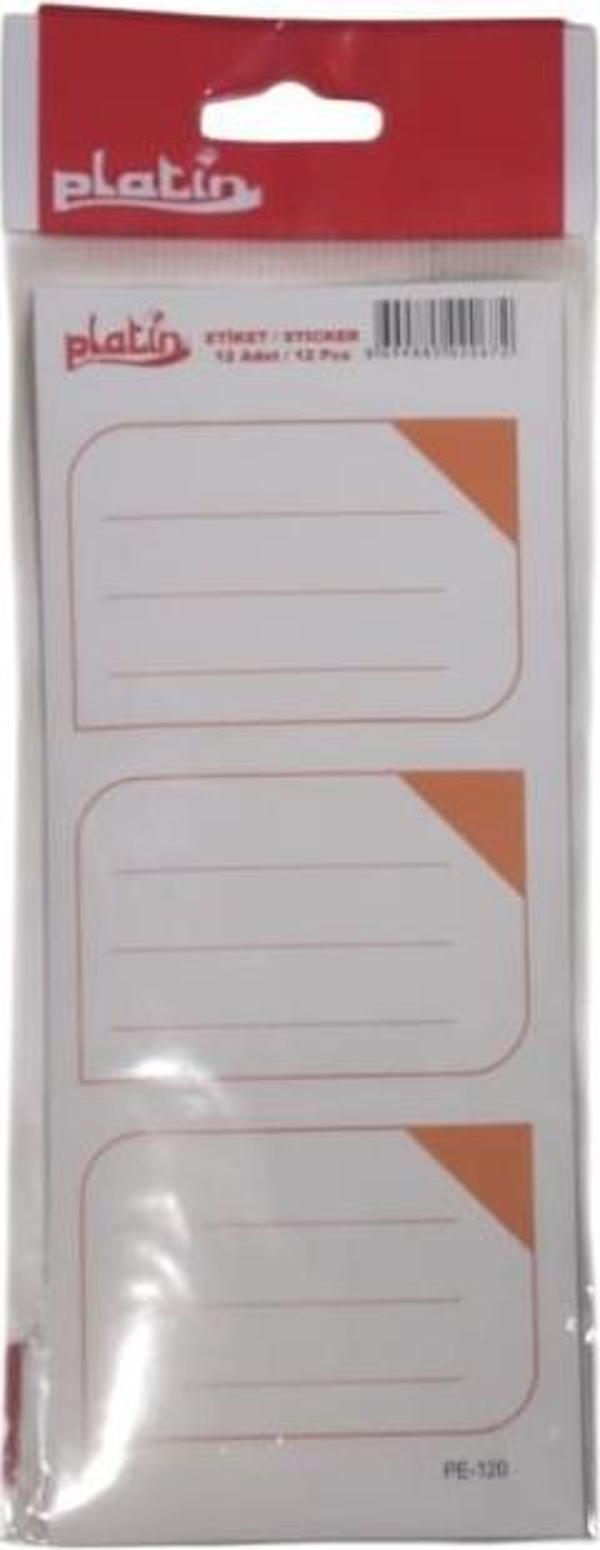 Platin Okul-Ofis Etiketi 8,5 X 19,20 Mm 10 Lu Pe-120 (1 Paket 10 Adet) - Image 1