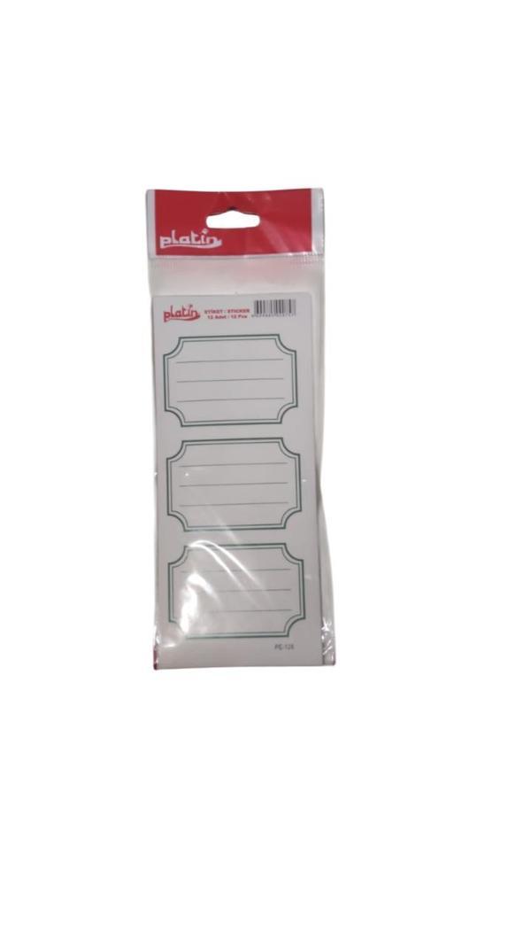Platin Okul-Ofis Etiketi 8,5 X 19,5 Mm Karışık 10 Lu Pe-128 (1 Paket 10 Adet) - Image 1