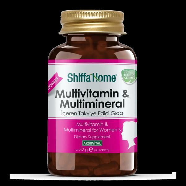 Shiffa Home Multivitamin & Multimineral - Kadın 30 Tablet - Image 1
