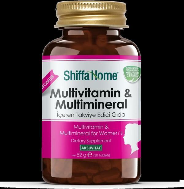 Shiffa Home Multivitamin & Multimineral - Kadın 30 Tablet - Image 1