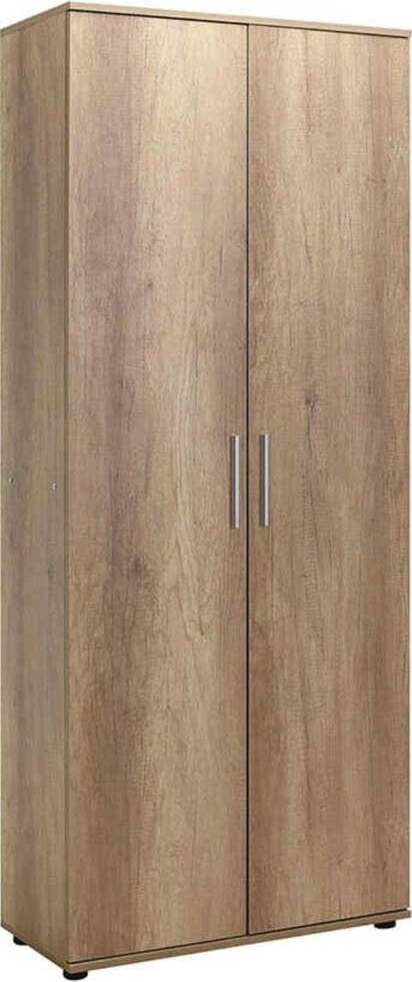 Adore Mobilya Porto 10 Raflı Kapaklı Geniş Ayakkabılık-açık Ceviz(tori) 76x187x36 Cm (gxyxd) - Image 1