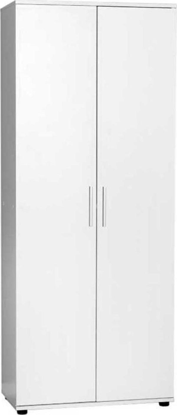 Adore Mobilya Porto 10 Raflı Kapaklı Geniş Ayakkabılık-mat Beyaz 76x187x36 Cm (gxyxd) - Image 1