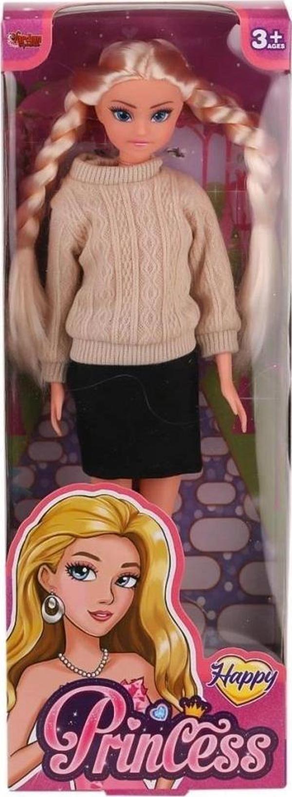 Nessiworld WG-115527 Kazaklı Örgü Saçlı Bebek 29 cm -Vardem Oyuncak - Image 1
