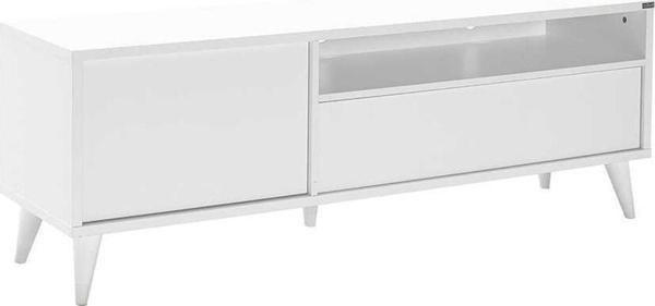 Adore Mobilya Retro Wide Tv Sehpası - Mat Lake Beyaz 150x53x40 Cm (gxyxd) - Image 1