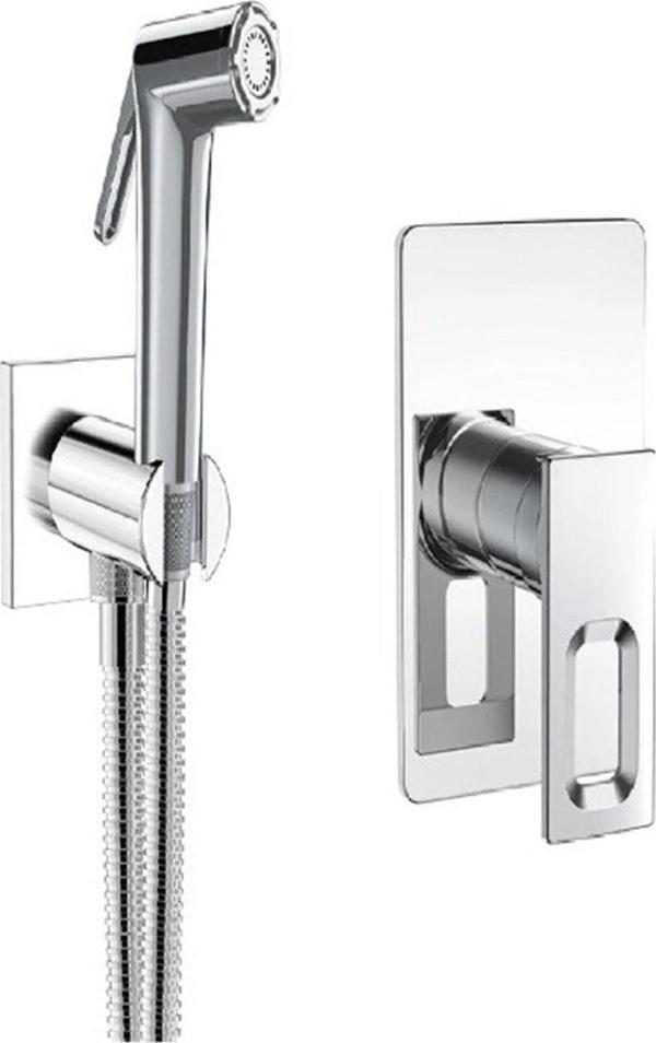 VALTEMO QUATRO SQUARE ANKASTRE SHUT-OFF BATARYA SETİ (KROM) - Image 1