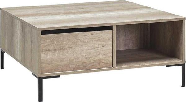 Adore Mobilya Kare Orta Sehpa - Açık Ceviz (tori) 90x42x90 Cm (gxyxd) - Image 1